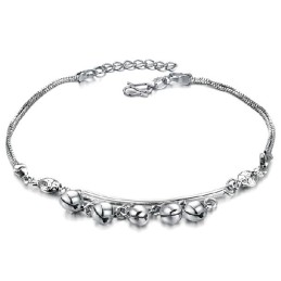 Tobillera De Titanio Con Baño De Platino Y Forma De Campana Para Mujer, Con Calidad Y Cantidad Garantizadas