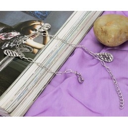 Tobillera De Titanio Con Baño De Platino Hueco Para Mujer De Calidad Superior