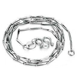 Cadena De Titanio Con Baño De Platino Y Semillas De Oro Para Mujer, Con Calidad Y Cantidad Garantizadas