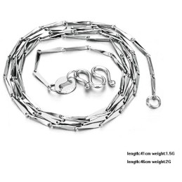 Cadena De Titanio Con Baño De Platino Y Semillas De Oro Para Mujer, Con Calidad Y Cantidad Garantizadas