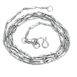 Cadena De Titanio Con Baño De Platino De Lingotes Para Mujer De La Reina De La Calidad