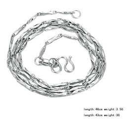 Cadena De Titanio Con Baño De Platino De Lingotes Para Mujer De La Reina De La Calidad