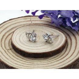 Pendientes De Titanio Con Baño De Platino Y Forma De Corazón Para Mujer, Muy Populares En Todo El Mundo.
