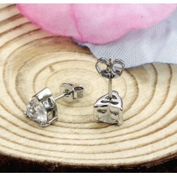 Pendientes De Titanio Con Baño De Platino, Hipoalergénicos Y De Excelente Calidad Para Mujeres.