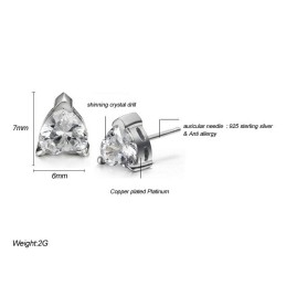 Pendientes De Titanio Con Baño De Platino, Hipoalergénicos Y De Excelente Calidad Para Mujeres.