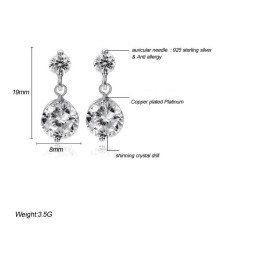 Pendientes De Titanio Con Baño De Platino, Hipoalergénicos, De Calidad Y Cantidad Garantizadas.