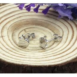 Pendientes De Titanio Con Baño De Platino Y Forma De Manzana Para Mujer, Fáciles De Usar