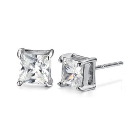 Pendientes De Titanio Con Baño De Platino, Hipoalergénicos Y De Calidad Estable Para Mujer.