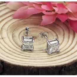 Pendientes De Titanio Con Baño De Platino, Hipoalergénicos Y De Calidad Estable Para Mujer.