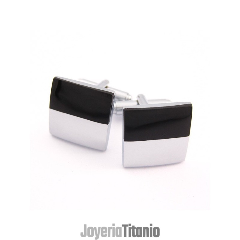 Gemelos Cuadrados De Titanio Y Baño Negro Gemelos Cuadrados De Titanio Y Baño Negro