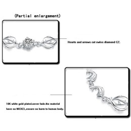 Pulsera De Titanio Con Baño De Platino Y Forma De Delfín Femenino De Calidad.