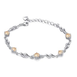 Pulsera De Titanio Con Baño De Platino Morado Y Diamantes Para Mujer, Con Garantía De Calidad Y Cantidad.