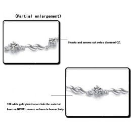 Pulsera De Titanio Con Baño De Platino Morado Y Diamantes Para Mujer, Con Garantía De Calidad Y Cantidad.