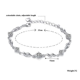 Pulsera De Titanio Con Baño De Platino Morado Y Diamantes Para Mujer, Con Garantía De Calidad Y Cantidad.