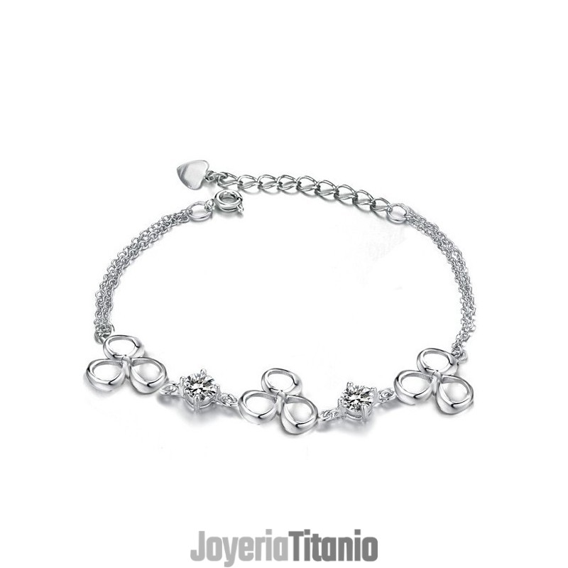 Pulsera De Titanio Con Baño De Platino Y Cristal Morado De Calidad Superior Para Mujer Pulsera De Titanio Con Baño De Platino Y Cristal Morado De Calidad Superior Para Mujer
