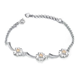 Pulsera De Titanio Con Baño De Platino Para Mujer, Con Calidad Y Cantidad Garantizadas