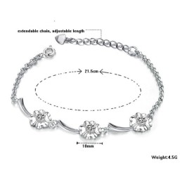 Pulsera De Titanio Con Baño De Platino Para Mujer, Con Calidad Y Cantidad Garantizadas