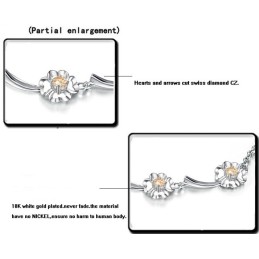 Pulsera De Titanio Con Baño De Platino Para Mujer, Con Calidad Y Cantidad Garantizadas