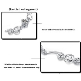 Pulsera De Titanio Con Baño De Platino Y Diamantes De Imitación Para Mujer, Con Garantía De Calidad Y Cantidad.