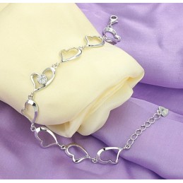 Pulsera De Titanio Con Baño De Platino Y Diamantes Para Mujer, Calidad Y Cantidad Garantizadas
