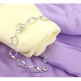 Pulsera De Titanio Con Baño De Platino Y Diamantes Para Mujer, Calidad Y Cantidad Garantizadas