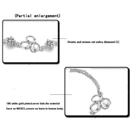 Pulsera De Titanio Con Baño De Platino Resistente A La Decoloración Para Mujer De Gran Variedad