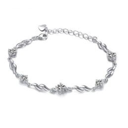Pulsera De Titanio Con Baño De Platino Para Mujer, De Gran Reputación Y Fiabilidad.