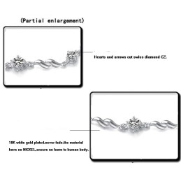Pulsera De Titanio Con Baño De Platino Para Mujer, De Gran Reputación Y Fiabilidad.