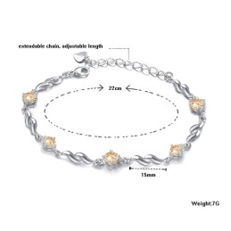 Pulsera De Titanio Con Baño De Platino Para Mujer, De Gran Reputación Y Fiabilidad.