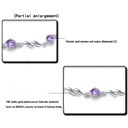 Pulsera De Titanio Con Baño De Platino Para Mujer, De Gran Reputación Y Fiabilidad.