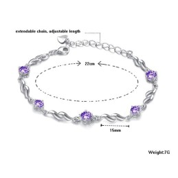 Pulsera De Titanio Con Baño De Platino Para Mujer, De Gran Reputación Y Fiabilidad.