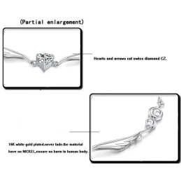 Pulsera De Titanio Con Baño De Platino Para Mujer De Excelente Calidad