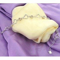Pulsera De Titanio Con Baño De Platino Y Diamantes, La Reina De La Calidad.