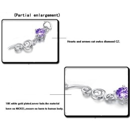 Pulsera De Titanio Con Baño De Platino Y Diamantes De Imitación Para Mujer.