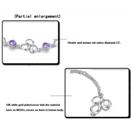Pulsera De Titanio Con Baño De Platino Y Diamantes Para Mujer, Con Garantía De Calidad Y Cantidad.