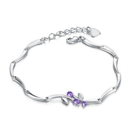 Pulsera De Titanio Con Baño De Platino Y Diamantes Para Mujer De Renombre Mundial