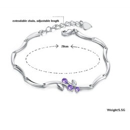 Pulsera De Titanio Con Baño De Platino Y Diamantes Para Mujer De Renombre Mundial