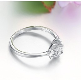 Anillo De Titanio Con Baño De Platino, La Reina De La Moda Femenina De Calidad