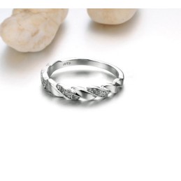 Anillo De Titanio Con Baño De Platino Para Hombre De Calidad Estable