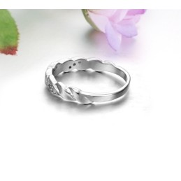 Anillo De Titanio Con Baño De Platino Para Hombre De Calidad Estable