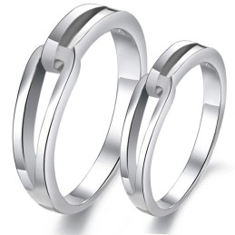 Anillo De Titanio Con Baño De Platino Para Amantes, Con Calidad Y Cantidad Garantizadas