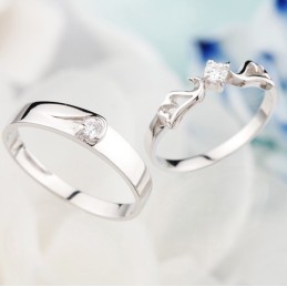 Anillo De Titanio Con Baño De Platino Para Amantes, Con Calidad Y Cantidad Garantizadas