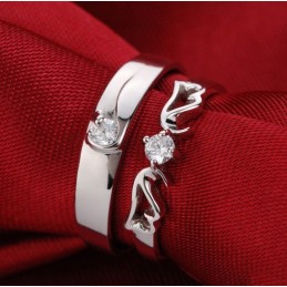 Anillo De Titanio Con Baño De Platino Para Amantes, Con Calidad Y Cantidad Garantizadas