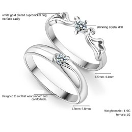 Anillo De Titanio Con Baño De Platino Para Amantes, Con Calidad Y Cantidad Garantizadas
