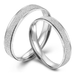 Anillo De Titanio Con Baño De Platino Y Perla Fácil De Usar Para Amantes