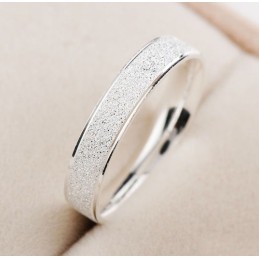 Anillo De Titanio Con Baño De Platino Y Perla Fácil De Usar Para Amantes