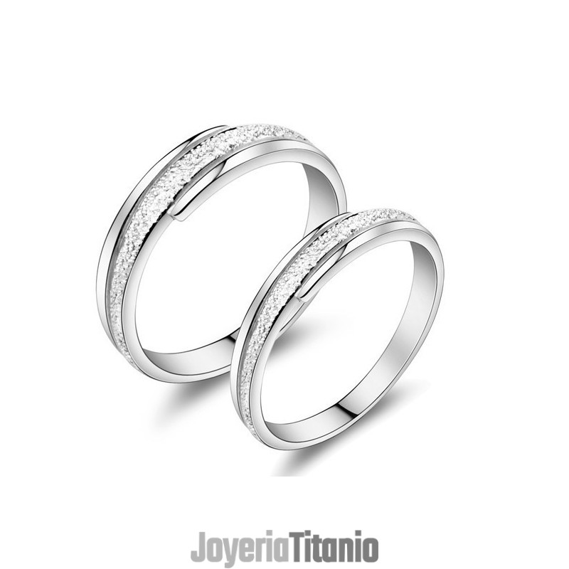 Anillo De Titanio Con Baño De Platino Y Perlas De Gran Variedad Para Enamorados Anillo De Titanio Con Baño De Platino Y Perlas De Gran Variedad Para Enamorados
