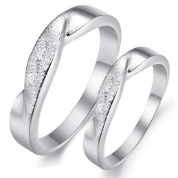 Anillo De Titanio Con Baño De Platino Para Amantes De "To Have A Long Story Scrub"