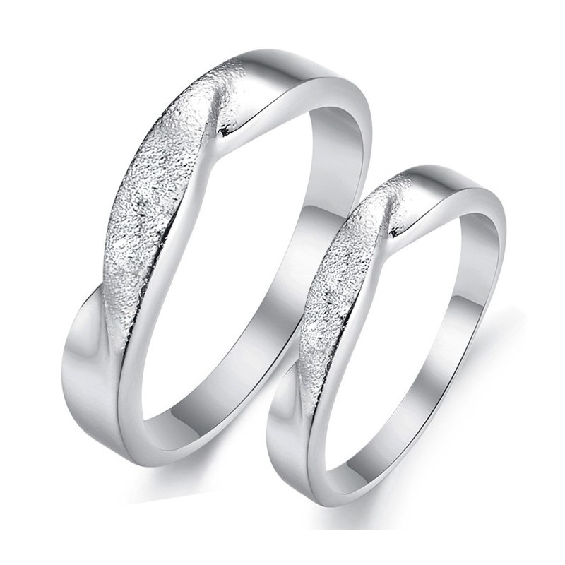 Anillo De Titanio Con Baño De Platino Para Amantes De "To Have A Long Story Scrub"