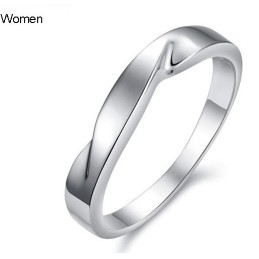 Anillo De Titanio Con Baño De Platino Con Calidad Y Cantidad Garantizadas Para Amantes.